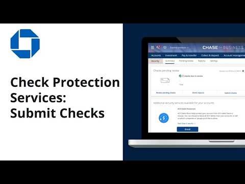 How to Submit Checks in Check Protection Services | Chase for Business®