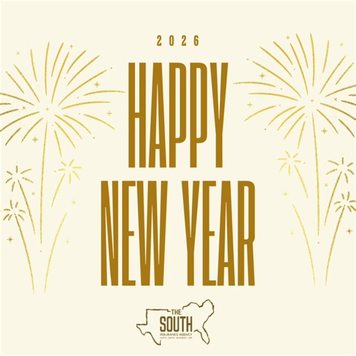 Grateful for another year serving our community. Wishing you a safe, happy, and well-protected 2026!✨ -The South Insurance Agency | The South Insurance Agency