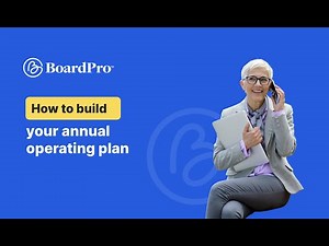 Build your annual operating plan