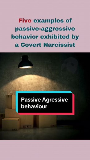 Identifying Passive Aggressive Behaviors in Covert Narcissists