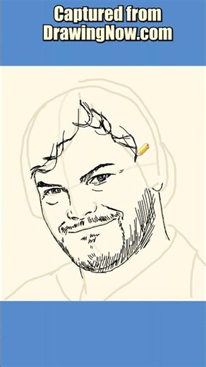 How to Draw Jack Black (Speed Drawing)