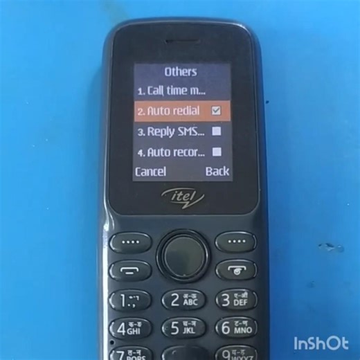 Itel it2163 Auto Redial On Off Setting