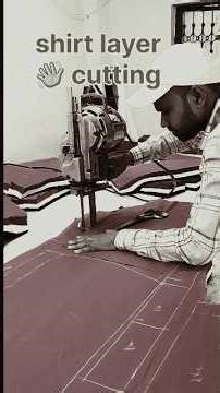 shirt 👔 layer cutting#cutting#shirt#layer#fashion#machine#cuttingtips#virl#trending#new#ytshort#hack