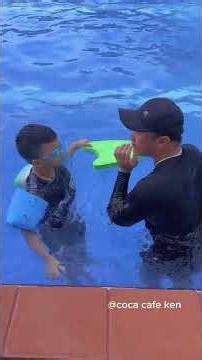 Ken's swimming lesson is on day 2! #kenfamily #funny