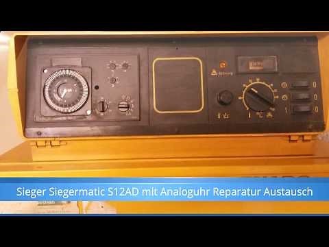Sieger Siegermatic S12AD mit Analoguhr Heizung Steuerung Reglung reparieren oder tauschen