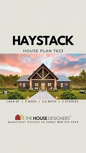 1.8K views | Step into the captivating world of Haystack! House Plan THD-7623. #thehousedesigners #housedesign #floorplans | The House Designers | Facebook
