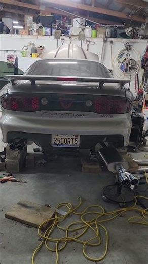 new exaughst working progress for my 99 trans am ws6 with a big cam 6.0ls