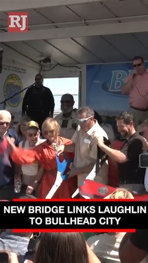 After decades of waiting, residents now have another option to cross the Colorado River between Laughlin and Bullhead City, Arizona. STORY: lvrj.com/post/3064791 | Las Vegas Review-Journal