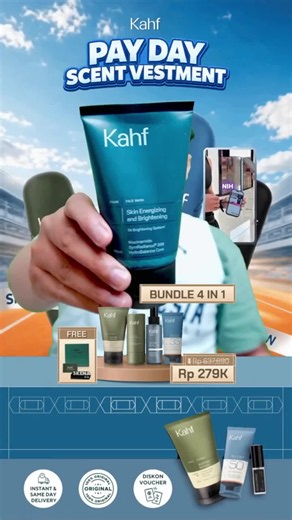 NEW ARRIVAL! Kahf Triple Pack Sunscreen All Series Bright Fresh & Acne Calming Sunscreen Serum SPF 50 PA 40ml 25ml SPF SPF 35 PA 30ml -3pcs Sunscreen Wajah Ringan Sunblock Badan Cerah, Bebas Jerawat, No White Cast untuk Kulit Kusam&Berjerawat