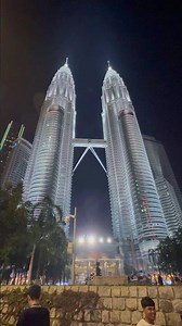 Kuala Lumpur Night Views at Petronas Towers. Tropical City Lights, Travel Vibes and Dream Atmosphere