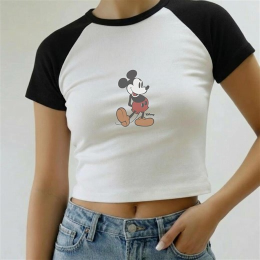 Disney Classic Minnie Mouse Baby Tee Retro Y2k 90s Style Minnie T-shirt for Disneyland Trip Crop Top, Minnie Mouse Tee, Disney Bestie Gift - Etsy