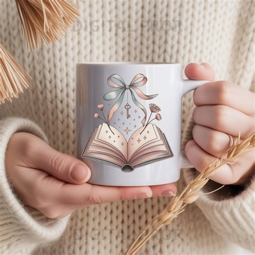 Magical Open Book PNG Clipart, Fantasy Reading Illustration, Enchanted Book Aesthetic Graphic, Whimsical Storybook Design, Book Lover, DTF - Etsy