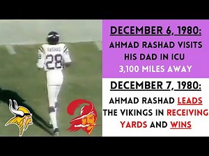 The GUTSIEST Performance of Ahmad Rashad's CAREER | Vikings @ Buccaneers (1980)