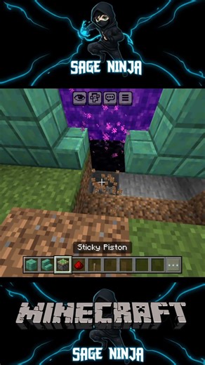 creeper Face nether portal #minecraft #mctutorial #gaming #minecraftbuilding #game #ninja #mcpe