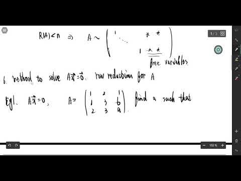 齐次线性方程组 homogeneous system