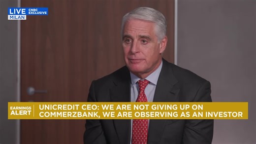 UniCredit CEO: 'Not given up' on Commerzbank takeover