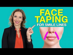 Face Taping for Smile Lines | Nasolabial Folds | Dr. Janine