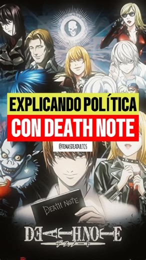 Temas de adultos on Instagram: "Ya hablamos de Light y de L, pero… ¿y el resto de personajes de Death Note? Si creías que este anime solo era un cuaderno y un shinigami, aquí lo usamos como excusa para hablar de lo que sí manda en la vida real: poder, lealtad, cinismo y control. Aquí vas a encontrar una disección sin piedad de los personajes que la gente idolatra sin darse cuenta de lo que representan: el que rompe el sistema porque “ya está podrido” (Mello), el que reduce todo a cálculo frío (N