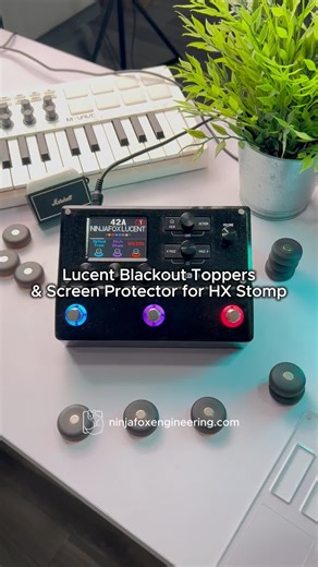 Ninjafox Engineering | Showing off two favorites today, the Lucent Blackout Toppers and the HX Stomp Screen Protector on display. Black out your knobs, keep your... | Instagram