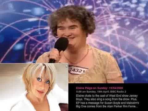 Britain's Got Talent Susan Boyle - Elaine Paige's Message to her.