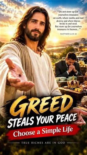 Greed Steals Your Peace — Choose a Simple Life | Matthew 6:19–20