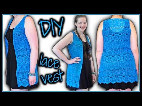 How to Make a Lace Vest Easy! | Easy Sewing Projects for Beginners: How to Make Clothes
