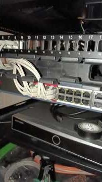 POE Switch installing full setup. Ip camera configuration. CCTV camera installing cabinet.