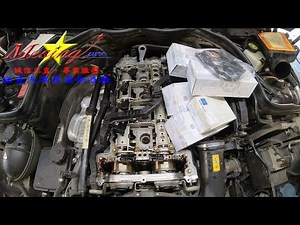 How to replace valve cover gasket on MERCEDES C200 W204 1.8K 2007~2014 M271.950/952 722.695