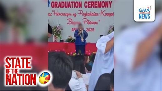 Napuno ng tensyon ang graduation ceremony sa isang paaralan sa Laua-An, Antique. Bago kasi ang graduation march paakyat ng stage--pinahubad ng principal ang mga toga ng mga estudyante. | GMA News