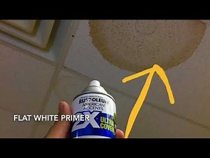 How to fix a water stain on ceiling