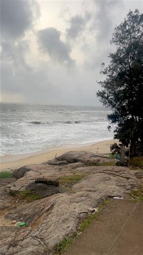 Surathkal beach Light house #beach #beachvibes #bharathfrombharat #teluguvlogs