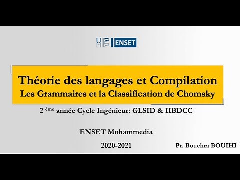 #6 Théorie des Langages et Compilation - Grammaire et Classification de Chomsky - Partie 1