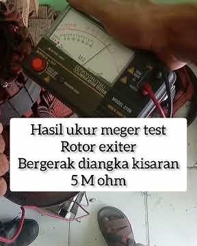 megger Test Rotor dan Stator
