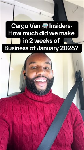 Cargo Van 🚐 Insiders-How much did we make in 2 weeks of Business of January 2026? Day 1-285 Day 2-216 Day 3-265 Day 4-433 Day 5-382 Day 6-205 Day 7-235 Day 8-230 Day 9-149 Day 10-205 Day 11-502 Day 12-732 Total NET=$3838 #cargovanbusiness #demandexcelsolutions #sprintervanbusiness #vanlife #smallbusiness Comment “Join” if you want access too “The Restricted Access Company List”