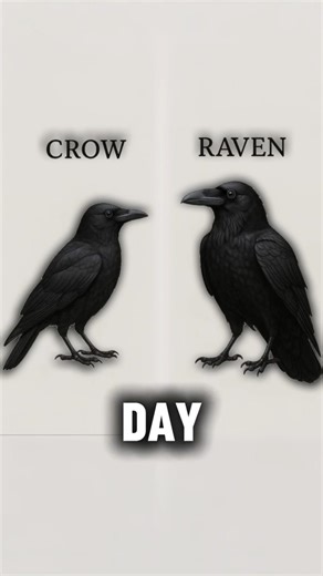 Crow vs Raven You’ve Been Calling Them Wrong This Whole Time #animals #wildlife #facts