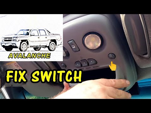 Fix Switch Overhead Center Console Map Light 2002 Chevy Avalanche 1500 | Silverado | Suburban