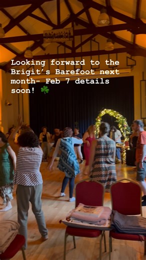 Conor Graham on Instagram: "Barefoot dance is a monthly Immersive Ecstatic Dance in Thomastown- a freestyle dance wave inspired by the 5 rhythms of Gabrielle Roth. The Bríd edition of our Barefoot dance includes welcome drinks, an embodiment warmup, music from Irish female artists, live music, contact dancing, and a freestyle dance with contemporary world dance wave through our amazing sound system and live percussion, and a yoga Nidra with live music. This is a ‘Be here now’ event, as such we h