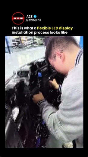 How Engineers Install Massive Curved LED Screens