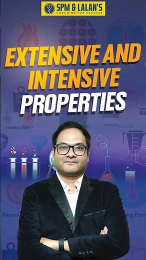 Extensive vs Intensive Properties Explained in 60 Seconds 🔥 | Chemistry | SPM & Lalan’s | #neet #jee
