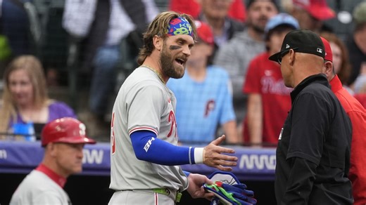 Bryce Harper is ejected in the top of the 1st