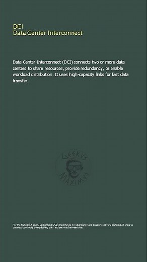 DCI Data Center Interconnect - Network+