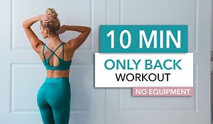 【Pamela Reif】帕梅拉10分钟自重背部训练|10 MIN ONLY BACK|无站立|无器材|油管更新24.1.17