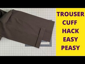 Trouser cuff hack Easy Peasy Angela Woolsey