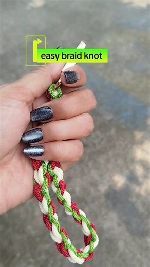 Easy Macrame Braided Knot Keychain #macrame #keychain #handmade | Tri Ristiani