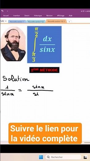 Calculation of an integral