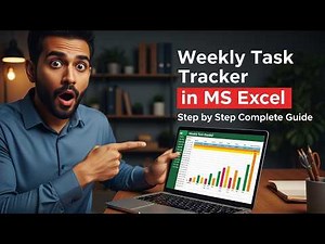 Create an Excel Task Tracker with Data Bars | Track Tasks Visually (Step by Step) in Hindi / Urdu