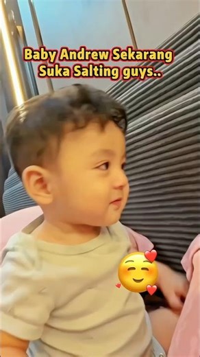 Baby Enduw Sekarang Suka Salting#babyandrew #erikacarlina #shortvideo #babycute