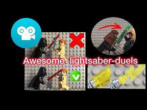 Animate awesome but easy lightsaber duels || #legostopmotion