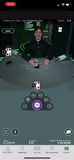 21 Blackjack AQ $20 Hand Bet | Bet365 Online Casino App 🎰