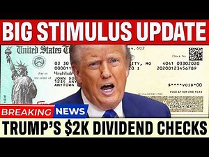 Trumps $2k Stimulus Check Latest Update | Huge Relief Incoming!